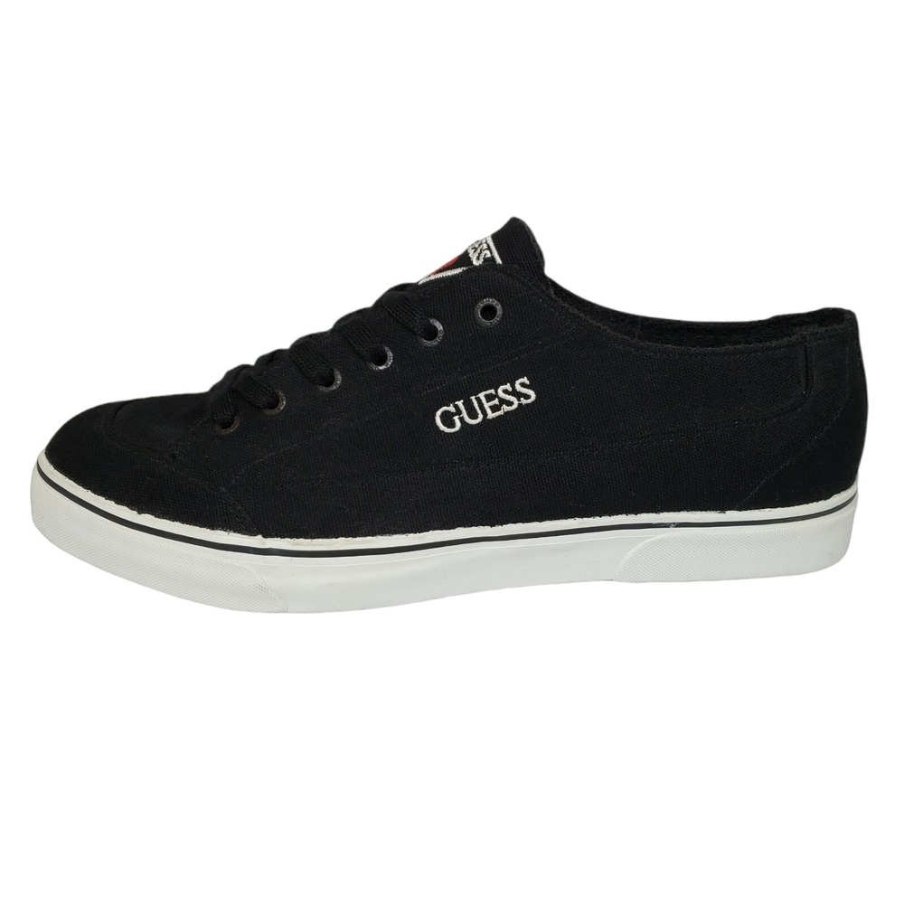 Guess Laguna Canvas Men's Black/White Casual Shoes 051035-001  Size 11.5